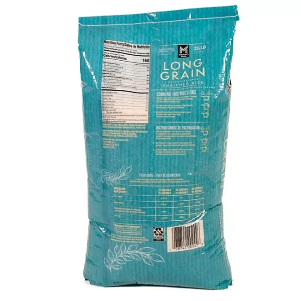 Member's Mark Long Grain White Rice, 25 lbs. - Imagen 3