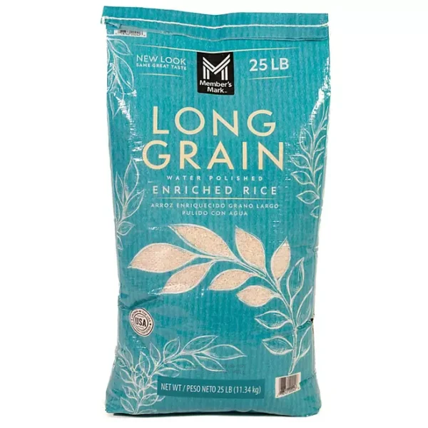 Member's Mark Long Grain White Rice, 25 lbs.