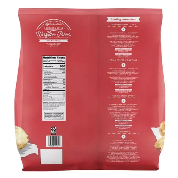 Member's Mark Southern Style Waffle Fries, Frozen, 4 lbs. - Imagen 2