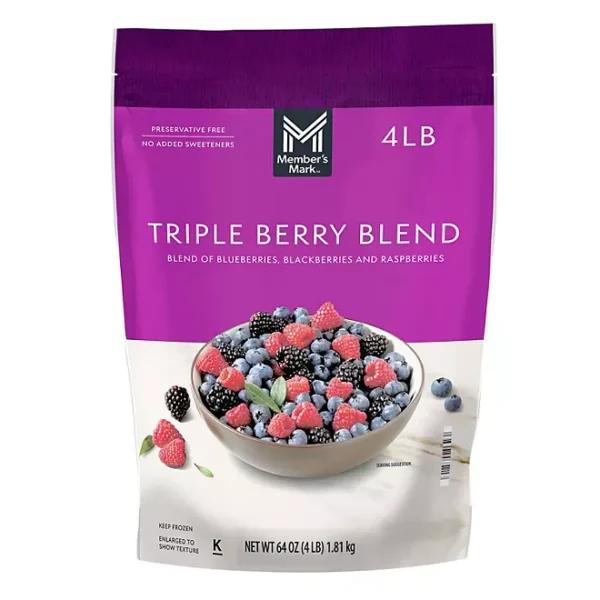 Member's Mark Triple Berry Blend, Frozen, 64 oz.