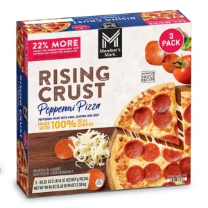 Member's Mark Rising Crust Pepperoni Pizza, Frozen, 3 pk.