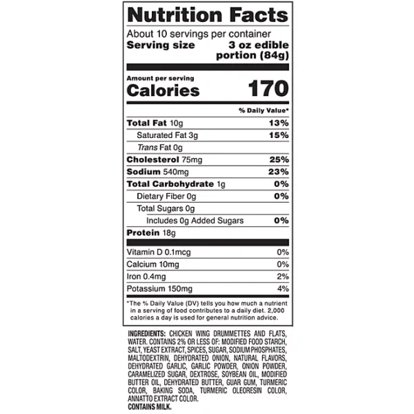 Member's Mark Bone-In Oven Roasted Chicken Wings, Frozen, 3 lbs. - Imagen 2