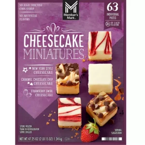 Member's Mark 1"x1" Cheesecake Minis, Variety Pack, 63 ct.