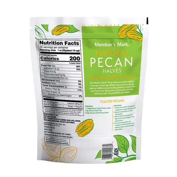 Member's Mark Natural Pecan Halves, 32 oz. - Imagen 2