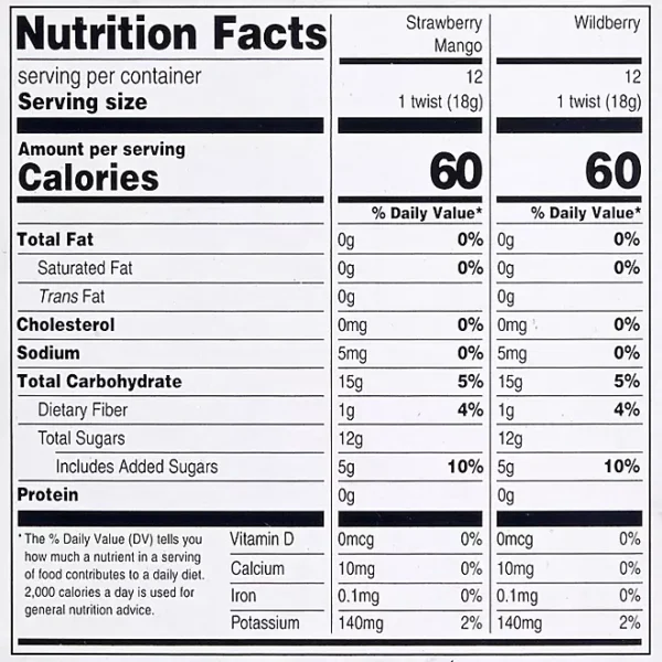 Member's Mark Organic Fruit Twist, Variety Pack, 0.63 oz., 24 pk. - Imagen 2