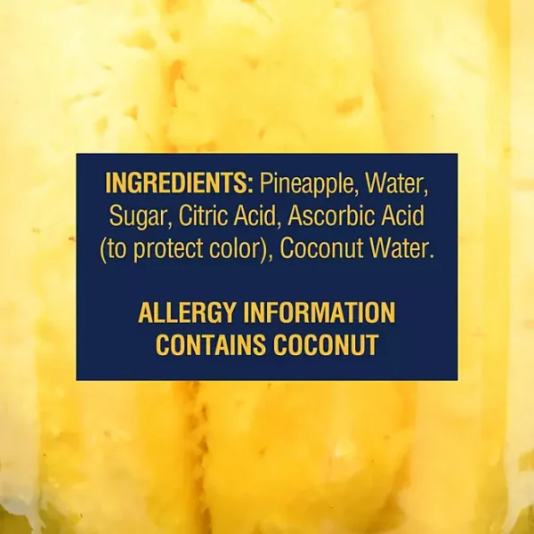 Member's Mark Pineapple Spears in Coconut Water, 42 oz. - Imagen 3