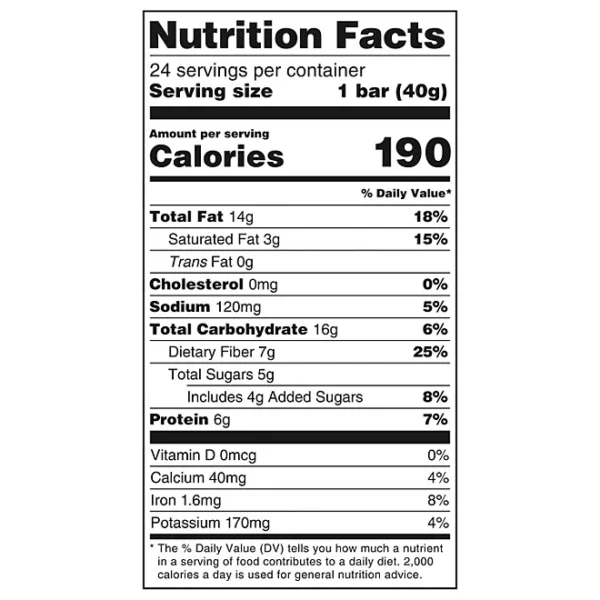 Member's Mark The Better Nut Bar, Dark Chocolate and Sea Salt, 24 ct. - Imagen 2