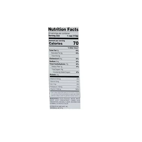 Member's Mark Diced Peach Cups, 4 oz., 24 ct. - Imagen 2