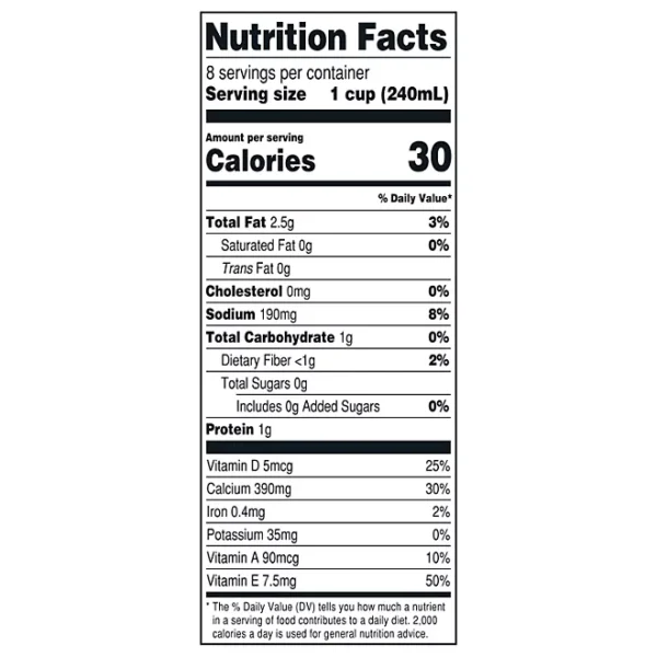 Member’s Mark Unsweetened Vanilla Almond Milk, 64 fl. oz., 3 pk. - Imagen 2