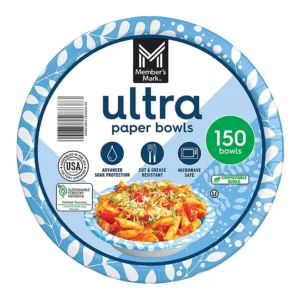 Member's Mark Ultra Soup/Salad Paper Bowls 20 oz., 150 ct.