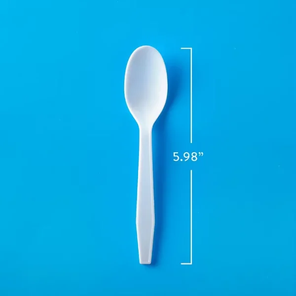 Member's Mark Heavyweight White Plastic Spoons, 600 ct. - Imagen 2