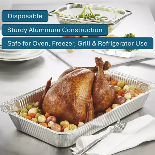Member's Mark Full Size Aluminum Steam Table Pans, 18 ct. - Image 3