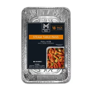 Member's Mark Full Size Aluminum Steam Table Pans, 18 ct.