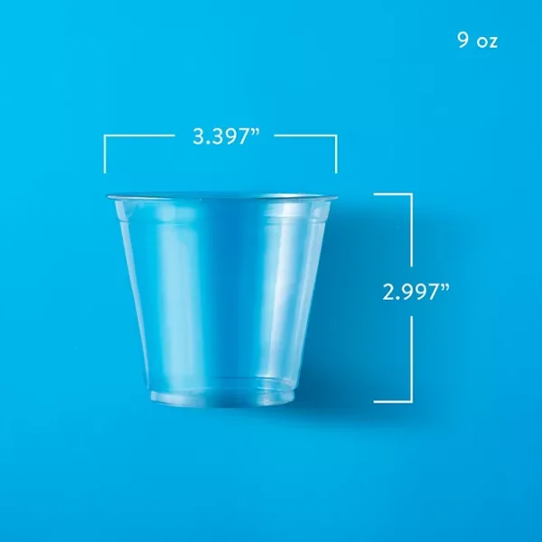 Member's Mark Clear Plastic Cups 9 oz., 264 ct. - Image 3