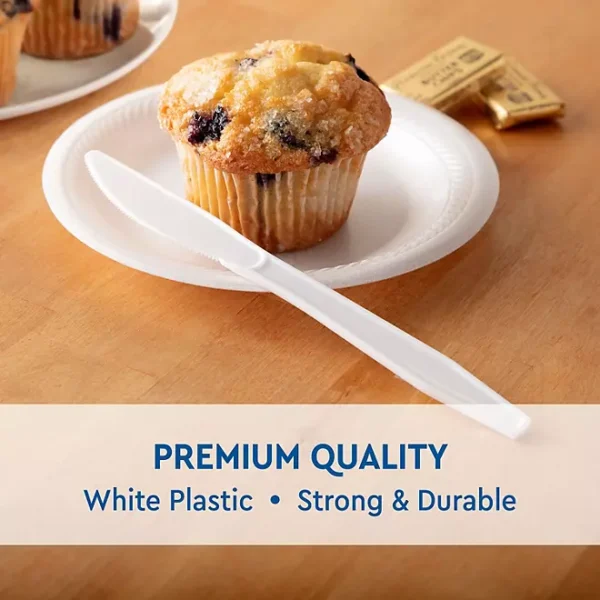 Member's Mark White Plastic Knives, Heavyweight, 600 ct. - Image 2