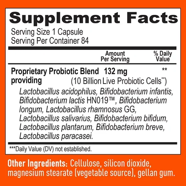 Member's Mark 10 Strain Probiotic Capsules, 84 ct. - Image 2