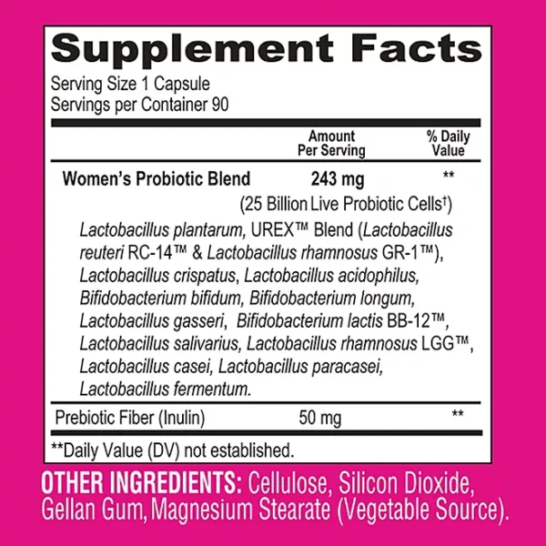 Member's Mark Women's Daily Probiotic Capsules, 90 ct. - Image 2
