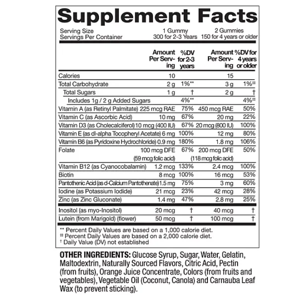 Member's Mark Children's Multivitamin Gummies, Assorted Fruit Flavors, 300 ct. - Imagen 2