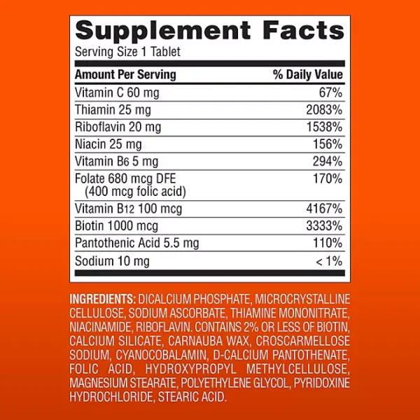 Member's Mark Super B-Complex Tablets, 300 ct. - Imagen 2