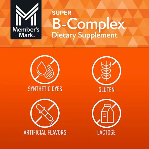 Member's Mark Super B-Complex Tablets, 300 ct. - Imagen 3