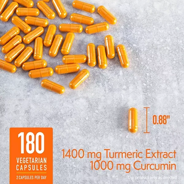 Member's Mark Turmeric Extract Dietary Supplement Capsules, 180 ct. - Imagen 2