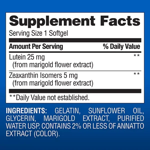 Member's Mark Lutein with Zeaxanthin Softgels, 150 ct. - Image 2