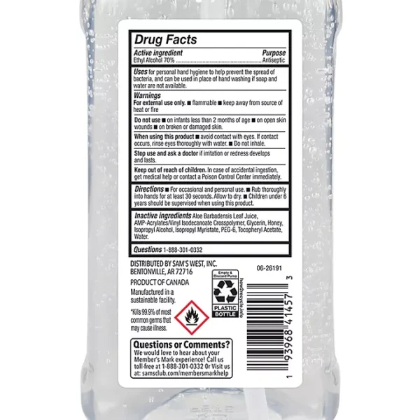 Member's Mark Hand Sanitizer, 67.6 fl. oz. - Image 2