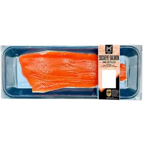 Member's Mark Wild Caught Skin-On Sockeye Salmon Fillet, priced per pound