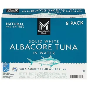 Member's Mark Premium, MSC Certified, Solid White Albacore Tuna 5 oz., 8 pk.