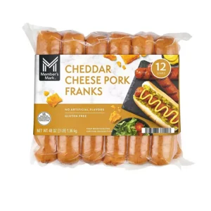 Member's Mark Cheddar Cheese Pork Franks, 1/4 lb., 12 ct.