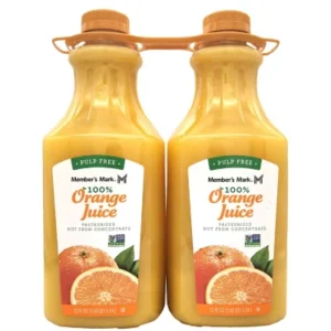 Member's Mark Pulp-Free 100% Orange Juice, 52 fl. oz., 2 pk.