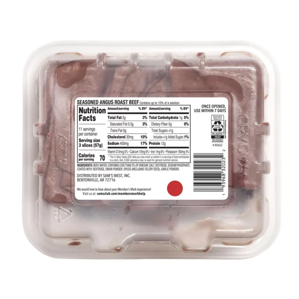 Member's Mark Seasoned Angus Roast Beef, Sliced, 1 lb. 6 oz. - Imagen 2