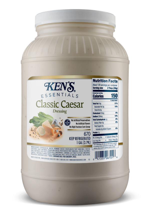 Ken's - Caesar Dressing - gallon. Units per case: 4