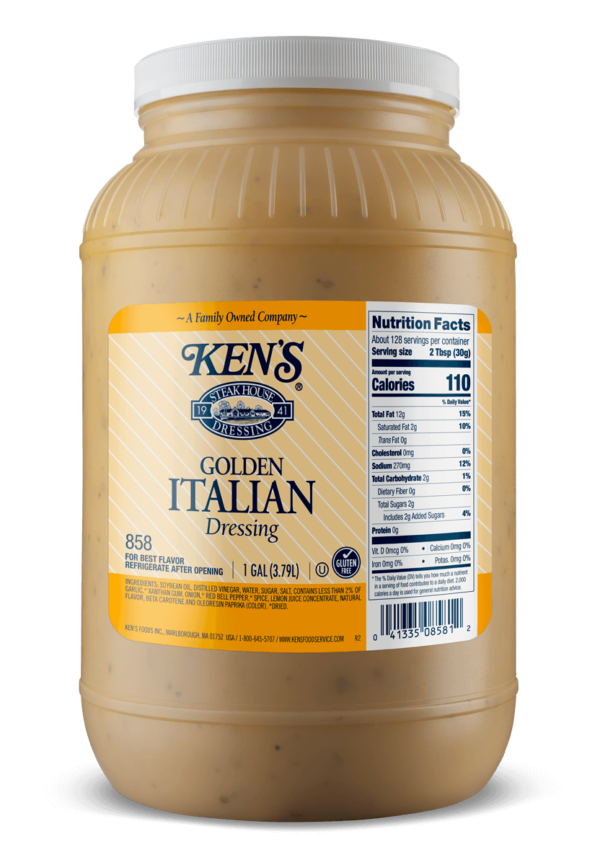 Ken's - Golden Italian Dressing - gallon. Units per case: 4