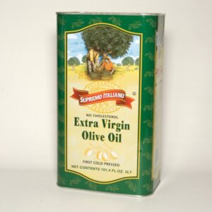 Supremo Italiano - Extra Virgin Olive Oil - 3 liter Can (4 Units Per Case). Units per case: 4