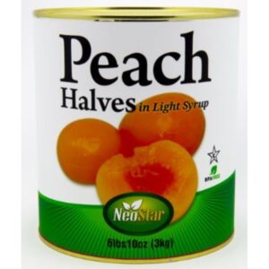 Neo Star - Peach Halves in Light Syrup - #10 cans
