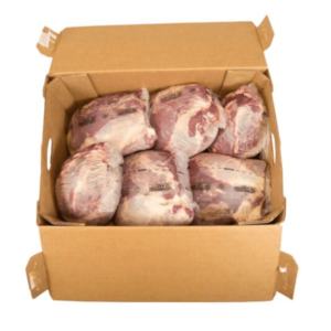 Halal Peeled Beef Knuckle, Domestic. Average unit weight: 12lb. Average case weight: 80 lbs.