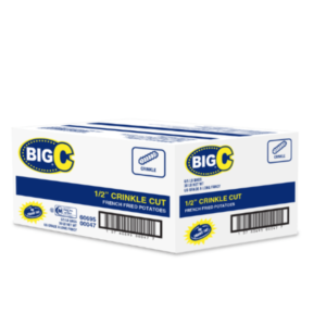 Frozen Big C - 1/2" Crinkle Cut French Fries - 6/5 lbs