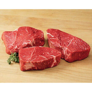 Rib Eye Beef Steak, Boneless, USDA Select, Halal - 8 oz portions. Average unit weight: 6lb
